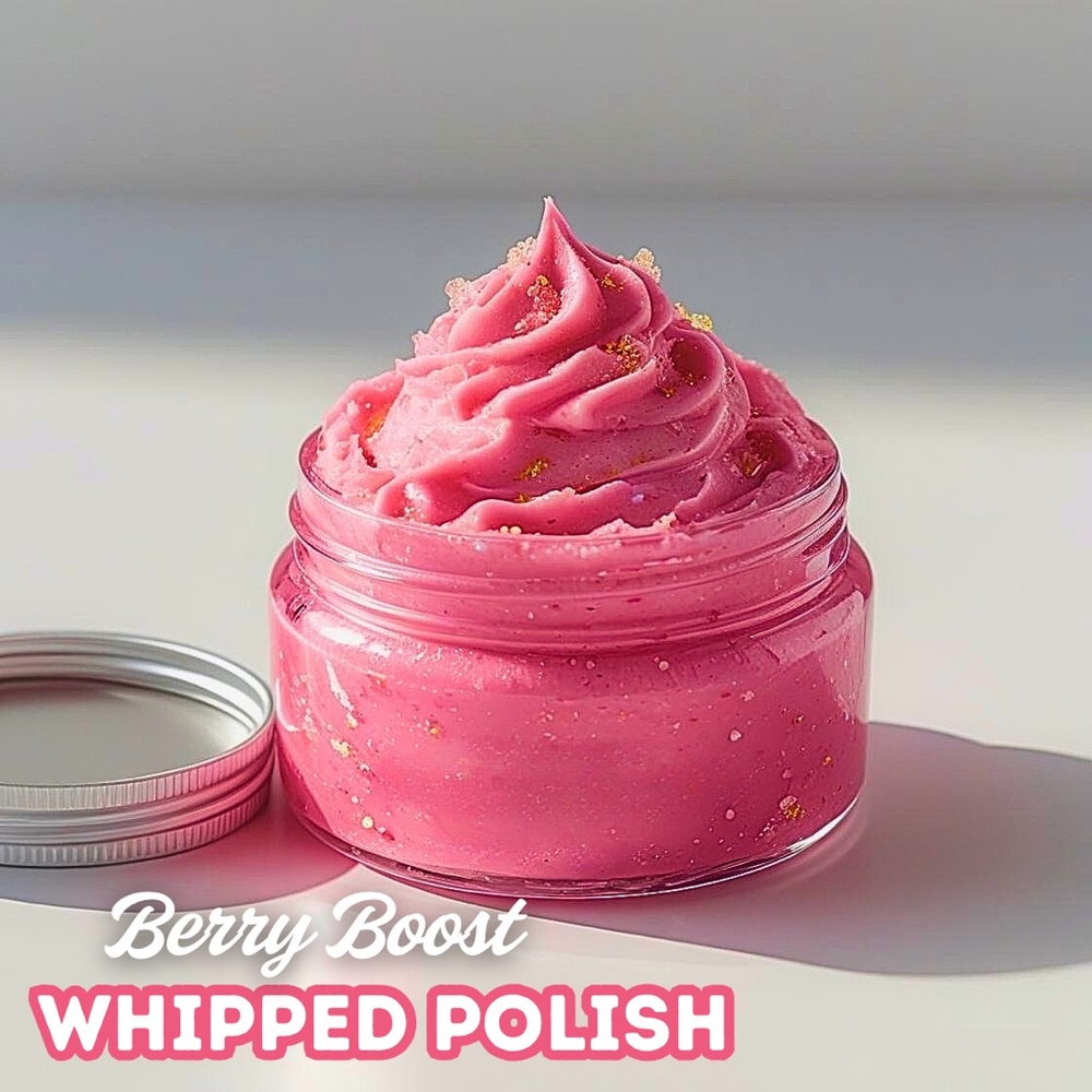 Berry Boost Whipped Pre-Shave Polish | Blueberry, Kiwi & Acai | Silky Skin Buff